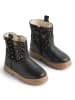 Wheat Leren winterboots zwart