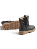 Wheat Leren winterboots zwart