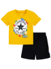 Converse 2tlg. Outfit in Schwarz/ Gelb/ Bunt