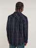 G-Star Hemdjacke in Blau/ Grün/ Weiß