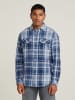 G-Star Blouse blauw/wit