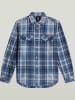 G-Star Blouse blauw/wit