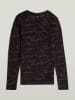 G-Star Longsleeve in Schwarz/ Lila