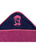 Trollkids Badhanddoek met capuchon "Sandefjord" paars/donkerblauw - (L)95 x (B)95 cm