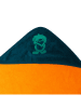 Trollkids Badhanddoek met capuchon "Sandefjord" oranje/groen