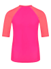 Trollkids Badeshirt "Kvalvika T" in Pink/ Orange