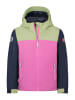 Trollkids Functionele jas "Telemark" groen/donkerblauw/lichtroze