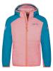 Trollkids Fleece vest "Halsafjord" lichtroze/blauw