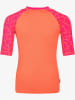Trollkids Badeshirt "Haukland T" in Orange/ Pink