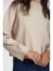 NÜMPH Sweter w kolorze beżowym