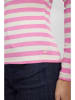 NÜMPH Longsleeve in Rosa/ Weiß