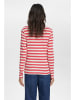 NÜMPH Longsleeve in Rot/ Weiß