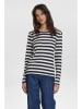 NÜMPH Longsleeve zwart/wit