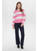 NÜMPH Trui roze/wit