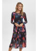NÜMPH Kleid in Schwarz/ Bunt