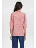 NÜMPH Bluse in Rot/ Weiß