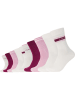s.Oliver 10-delige set: sokken wit/donkerrood/lichtroze
