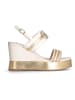 Liu Jo Keilsandaletten in Beige/ Gold