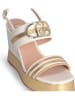 Liu Jo Keilsandaletten in Beige/ Gold