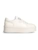 Liu Jo Leder-Sneakers in Creme