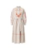 Rich & Royal Kleid in Creme/ Rot