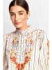 Rich & Royal Bluse in Creme/ Orange/ Beige
