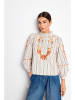 Rich & Royal Bluse in Creme/ Orange/ Beige
