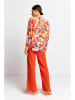 Rich & Royal Bluse in Orange/ Blau