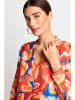 Rich & Royal Bluse in Oange/ Blau