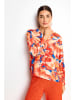 Rich & Royal Bluse in Oange/ Blau