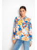 Rich & Royal Bluse in Blau/ Gelb