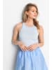 Rich & Royal Top lichtblauw/wit