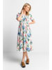 Rich & Royal Kleid in Creme/ Rosa/ Hellblau