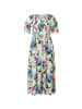 Rich & Royal Kleid in Creme/ Rosa/ Hellblau