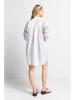 Rich & Royal Linnen jurk wit/roze/blauw