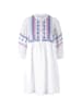 Rich & Royal Linnen jurk wit/roze/blauw
