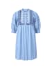 Rich & Royal Leinen-Kleid in Hellblau