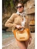 maison héritage PARIS Leren handtas "Mini Naples" beige - (B)36 x (H)26 x (D)13 cm