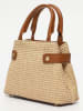 maison héritage PARIS Leder-Henkeltasche "Malibu" in Beige - (B)25 x (H)18 x (T)9 cm