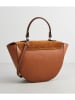 maison héritage PARIS Leder-Umhängetasche "Votti" in Hellbraun - (B)28 x (H)21 x (T)9 cm