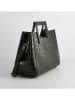 maison héritage PARIS Leder-Henkeltasche "Jane" in Dunkelgrün - (B)34 x (H)26 x (T)11 cm