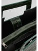 maison héritage PARIS Leder-Henkeltasche "Jane" in Dunkelgrün - (B)34 x (H)26 x (T)11 cm