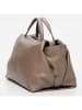 maison héritage PARIS Skórzany shopper bag "Emerald" w kolorze szarobrązowym - 42 x 28 x 22 cm
