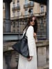 maison héritage PARIS Skórzany shopper bag "Malta" w kolorze czarnym - 52 x 31 cm