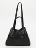maison héritage PARIS Skórzany shopper bag "Malta" w kolorze czarnym - 52 x 31 cm