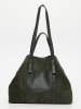 maison héritage PARIS Leder-Shopper "Malta" in Dunkelgrün - (B)52 x (H)31 cm