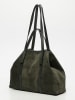maison héritage PARIS Leder-Shopper "Malta" in Dunkelgrün - (B)52 x (H)31 cm