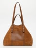 maison héritage PARIS Leder-Shopper "Malta" in Hellbraun - (B)52 x (H)31 cm