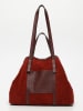 maison héritage PARIS Skórzany shopper bag "Malta" w kolorze czerwonym - 52 x 31 cm