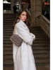 maison héritage PARIS Leder-Schultertasche "Albi" in Taupe - (B)24 x (H)14 x (T)6 cm